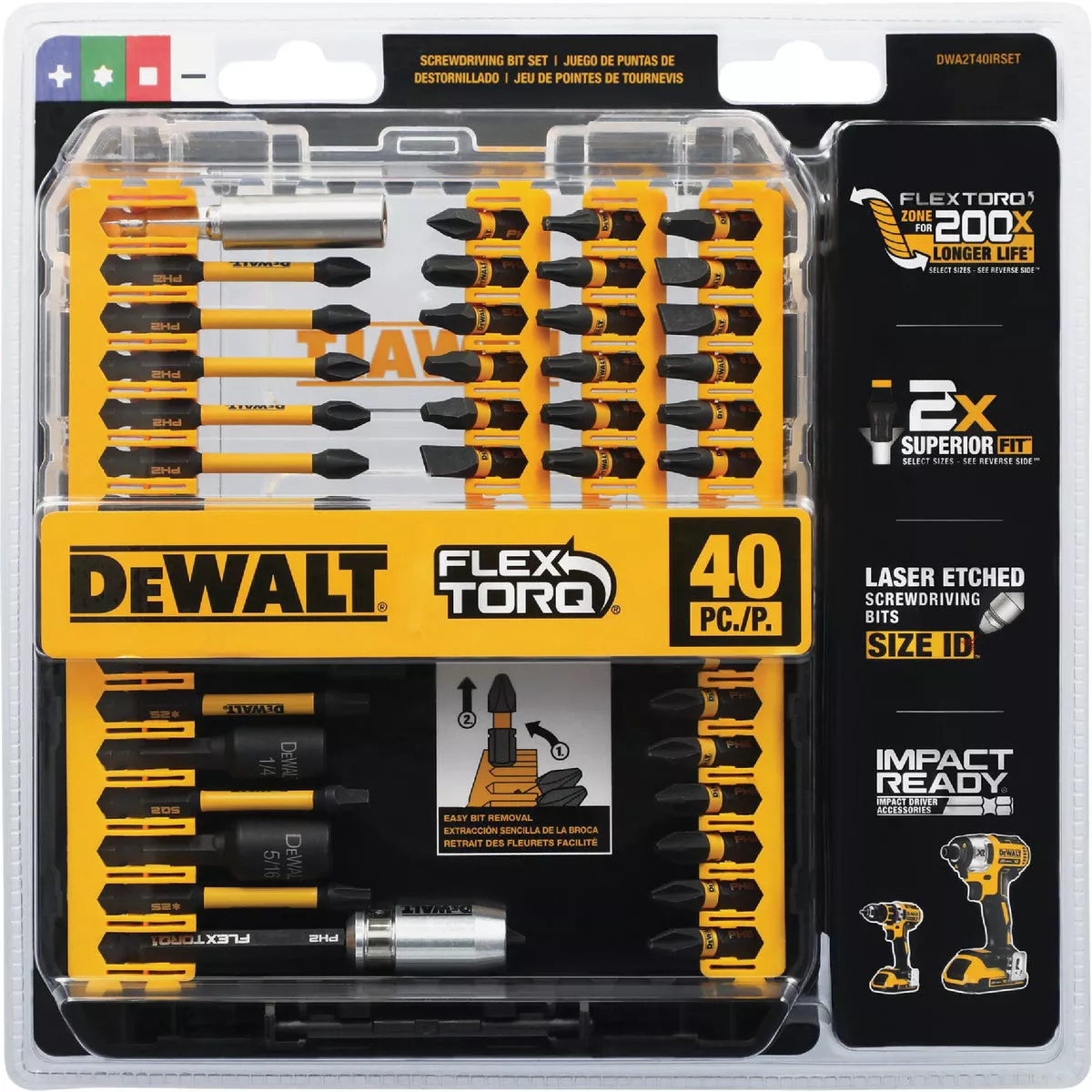 DEWALT Impact Screwdriver Bit Set (40-Piece) - photo 2