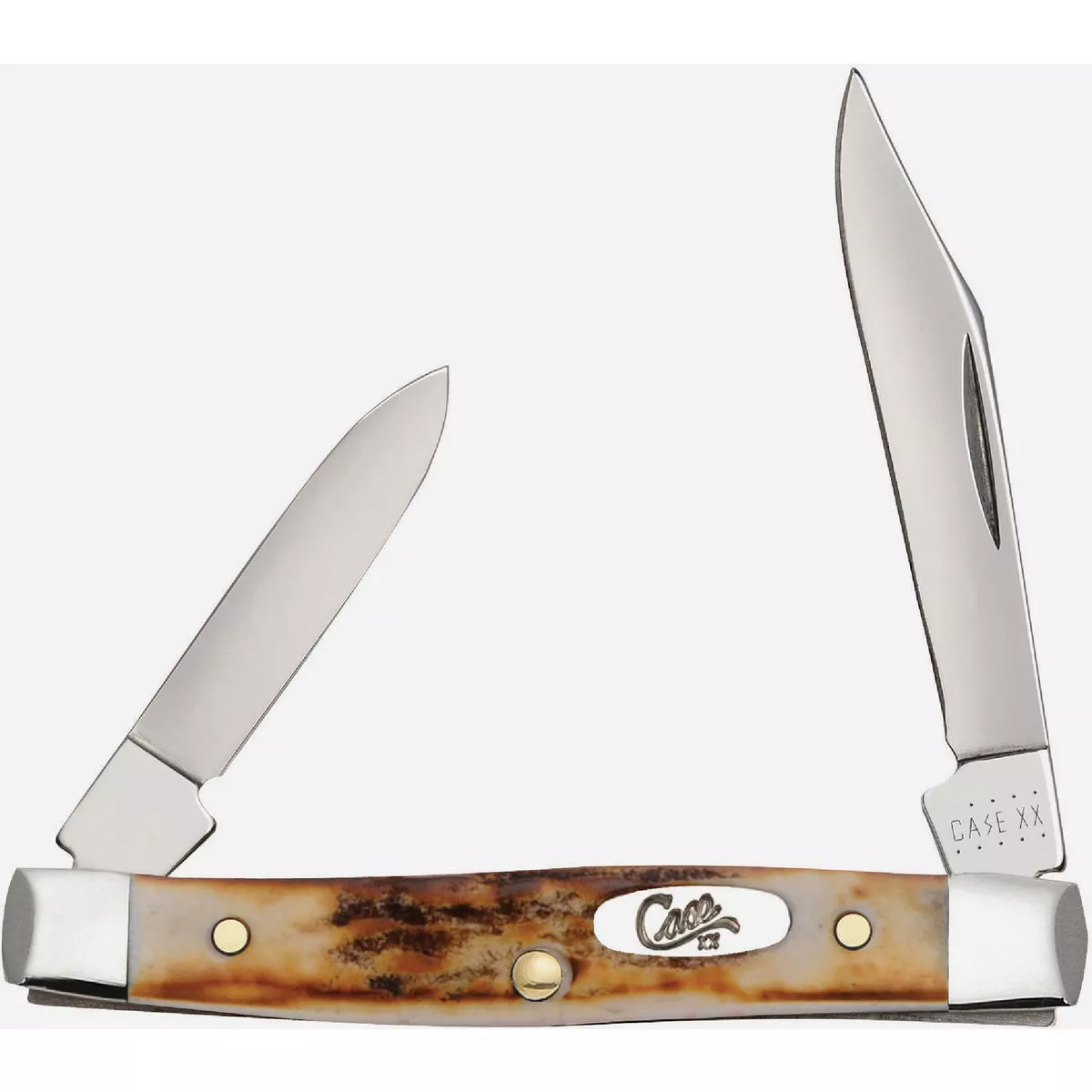Case 2 In. Genuine Stag Small Pen Pocket Knife