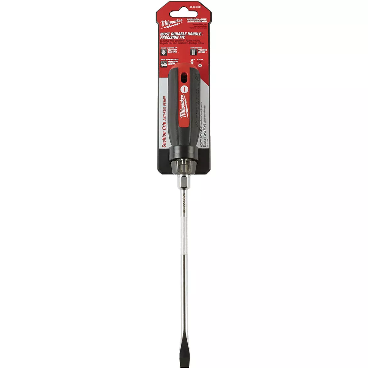 Milwaukee 3/8 In. x 8 In. Cushion Grip Slotted Screwdriver - photo 2