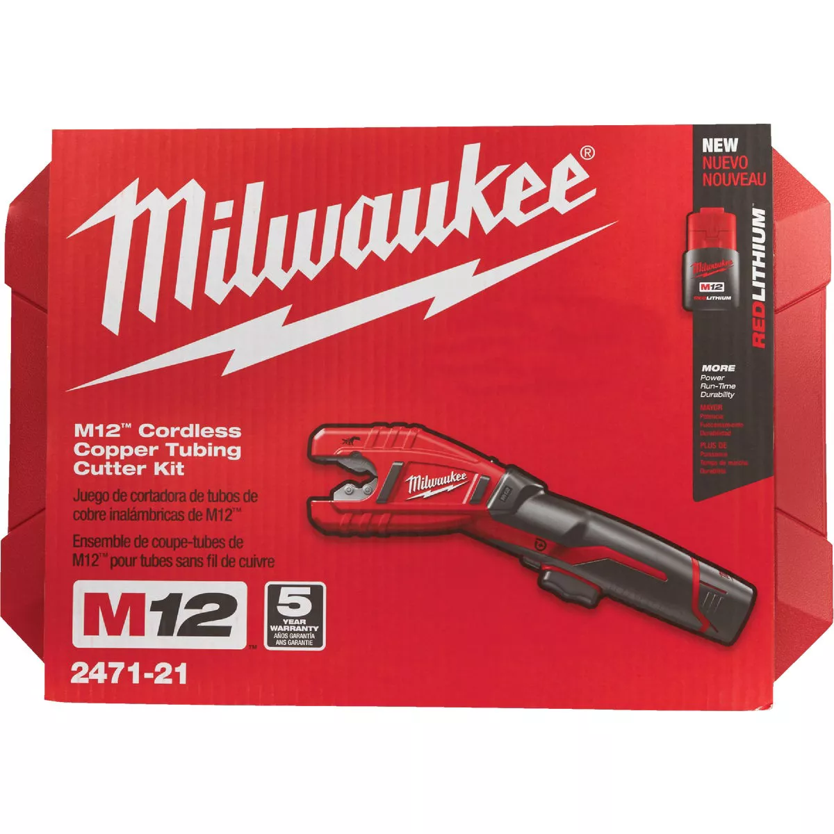 Milwaukee M12 Lithium-Ion Copper Cordless Pipe Cutter Kit with 1.4 Ah Battery & Charger - photo 6