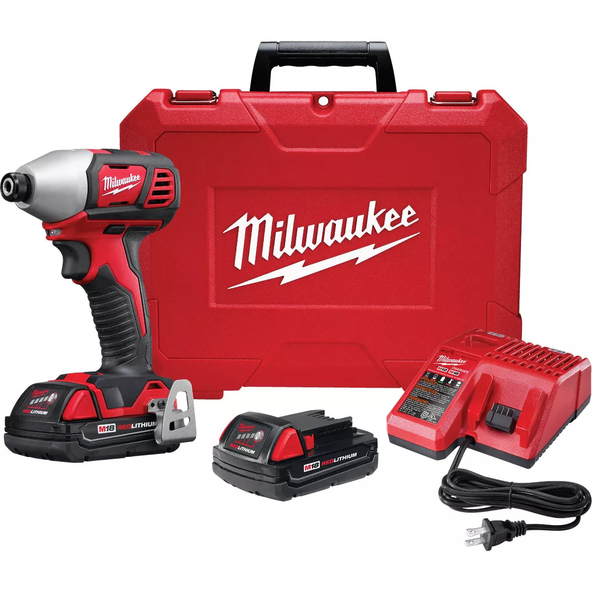 Milwaukee M18 18 Volt Lithium-Ion 2-Speed 1/4 In. Hex Cordless Impact Driver Kit (with 2 Compact Batteries) - photo 5
