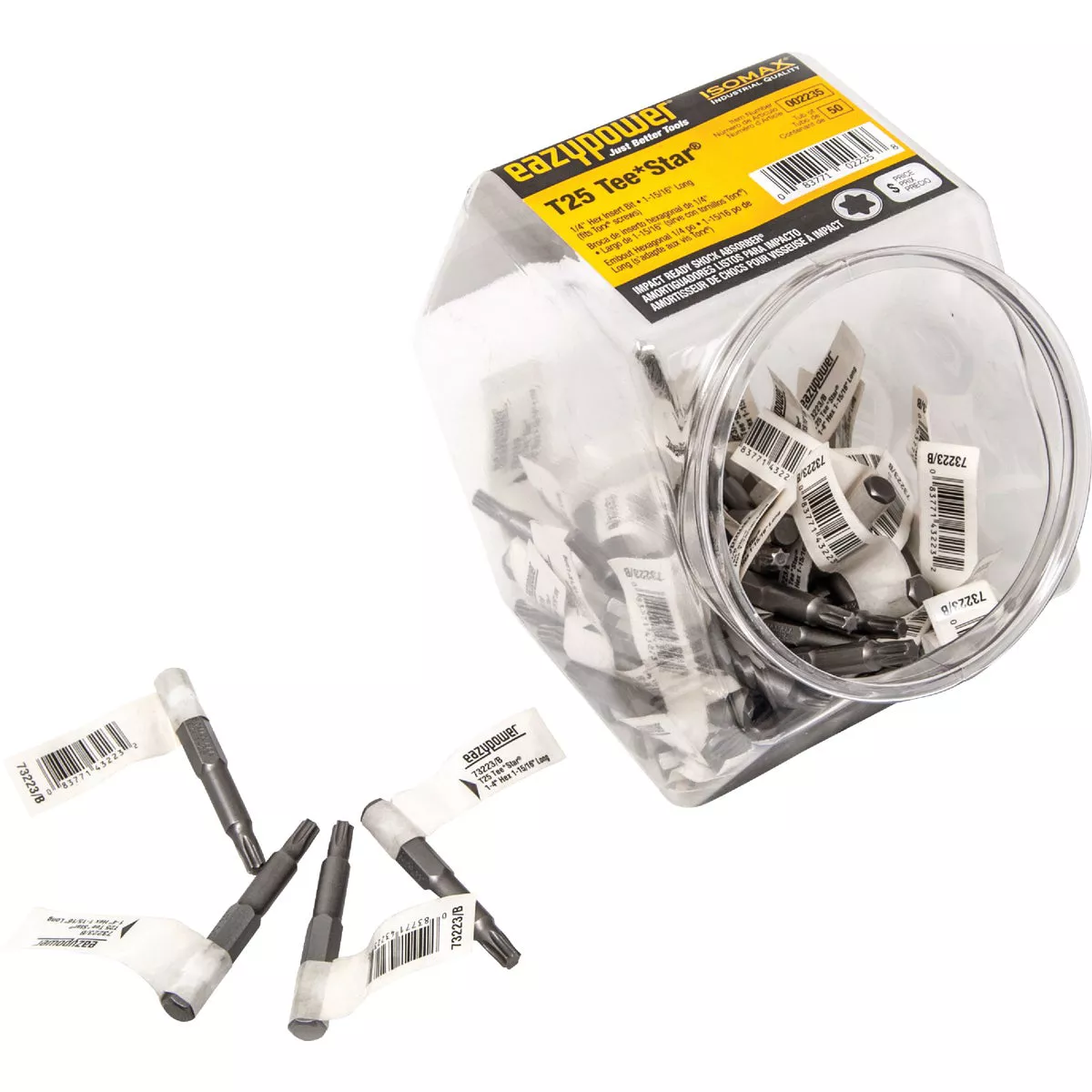 Eazypower Tee Star, T25, 2 In. Hex Power Top (50-Pack)