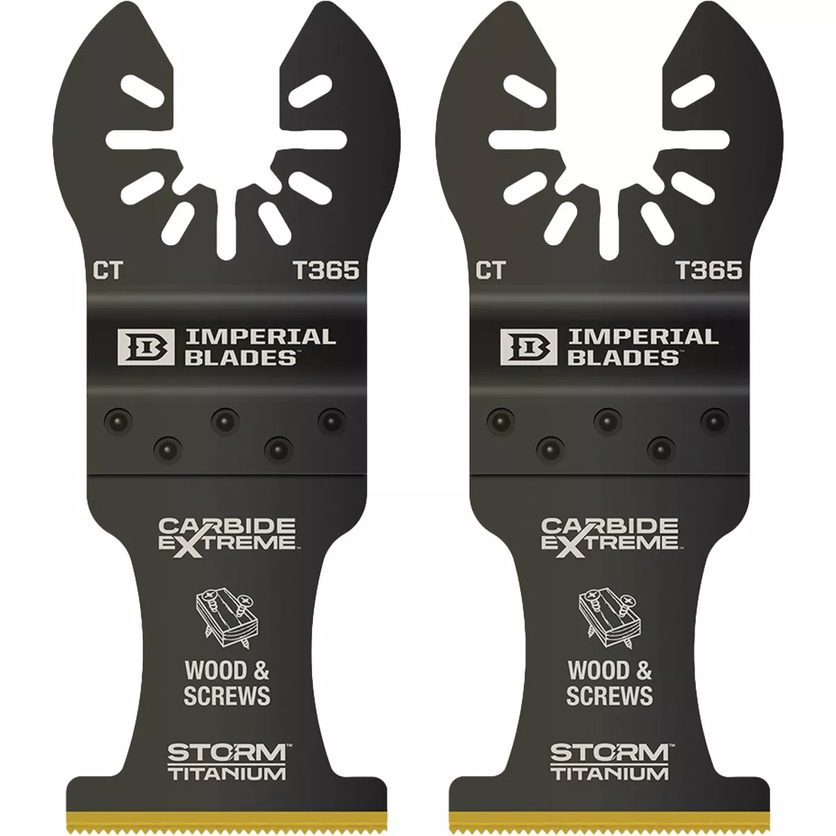 Imperial Blades One Fit Carbide Extreme 1-3/8 In. Storm Titanium Multi-Material Blade (2-Pack)