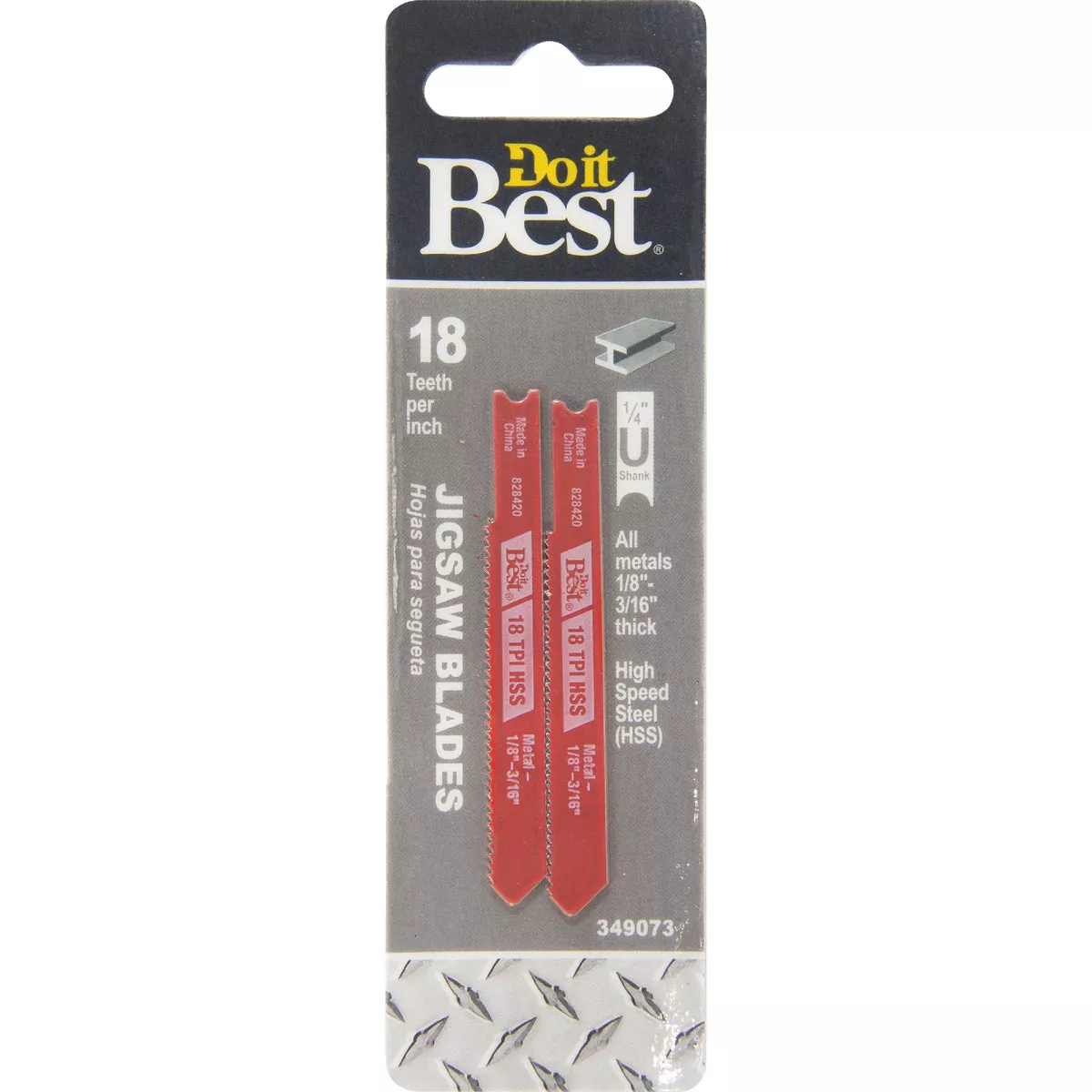 Do it Best U-Shank 3 In. x 18 TPI High Speed Steel Jig Saw Blade, Metal 1/8 to 3/16 In. (2-Pack)