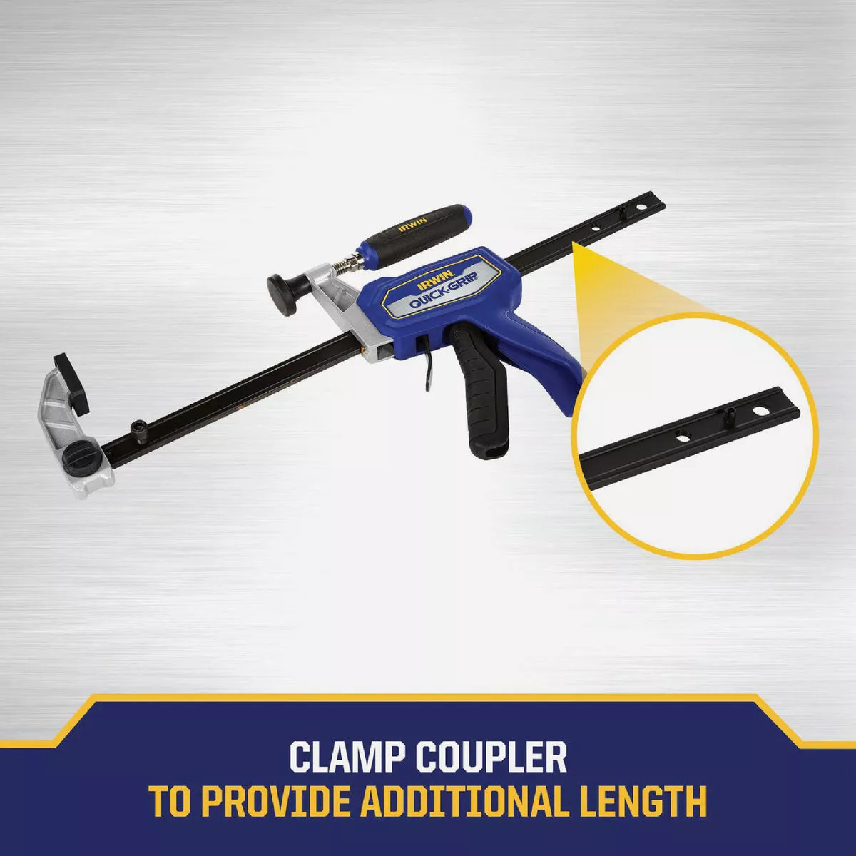 Irwin QUICK-GRIP 12 In. Medium Duty Hybrid Bar Clamp - photo 4