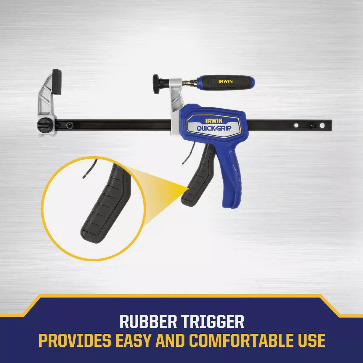 Irwin QUICK-GRIP 12 In. Medium Duty Hybrid Bar Clamp - photo 6