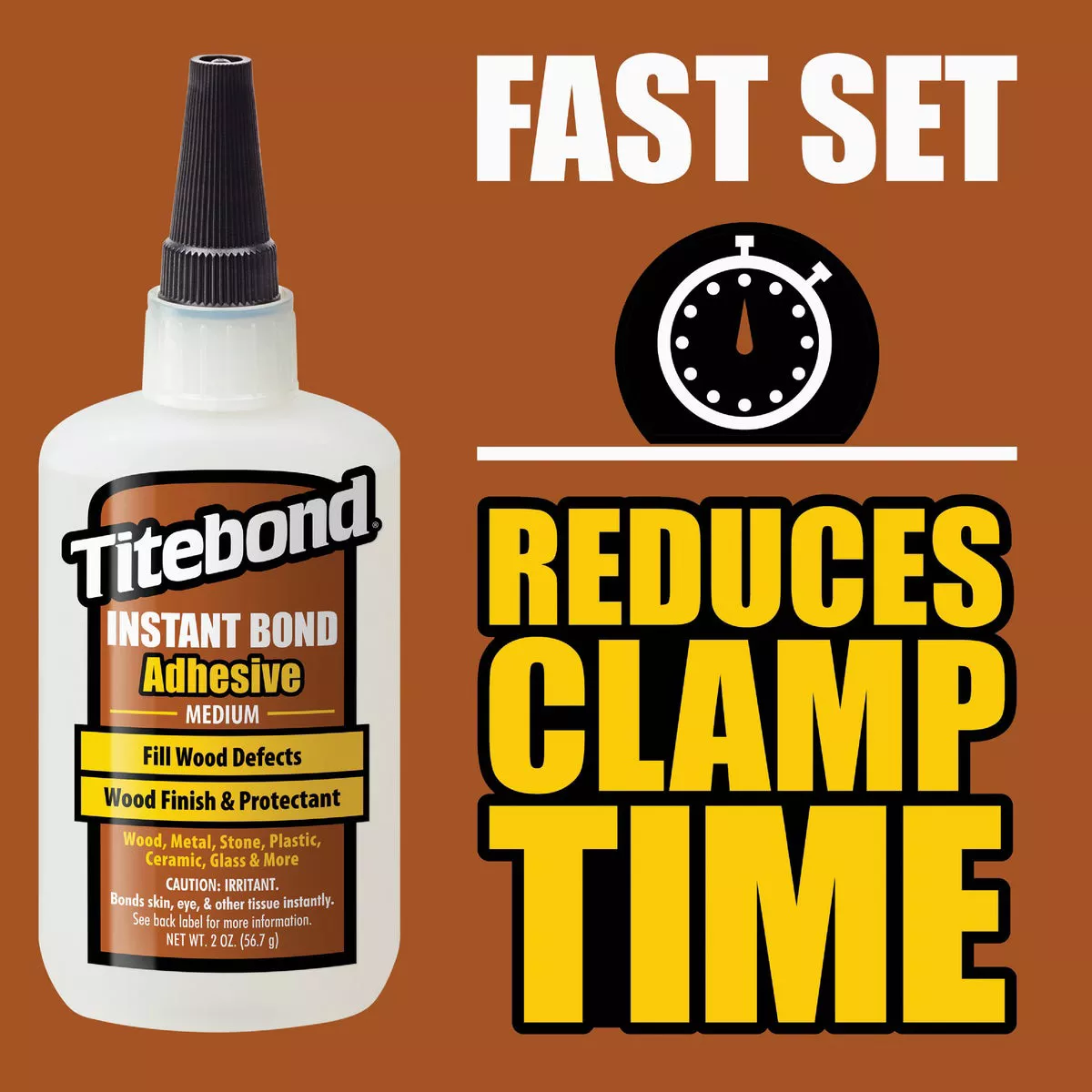 Titebond 2 Oz. Instant Bond Medium Viscosity CA Wood Glue - photo 4