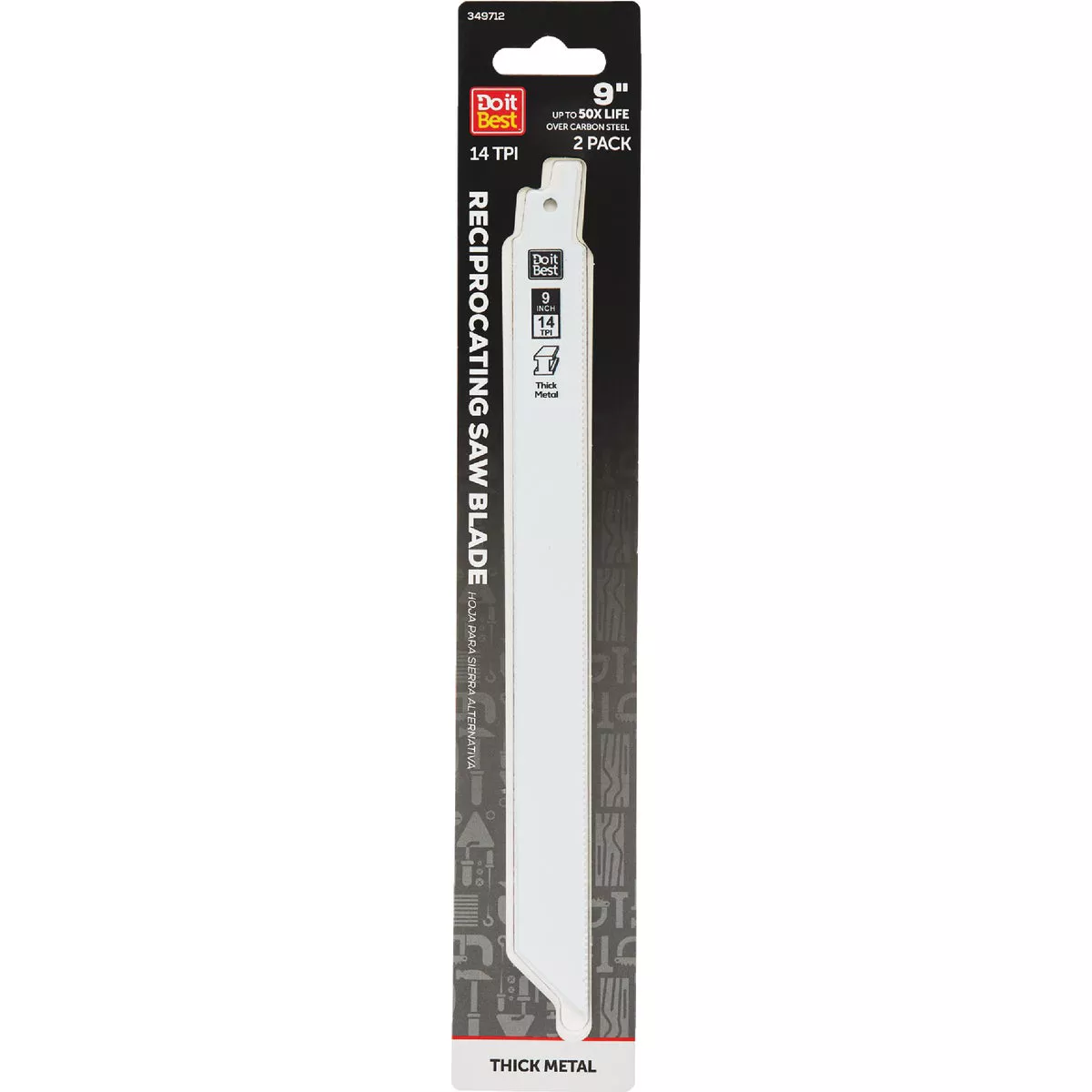 Do it Best 9 In. 14 TPI Bi-Metal Thick Metal Reciprocating Saw Blade (2-Pack)