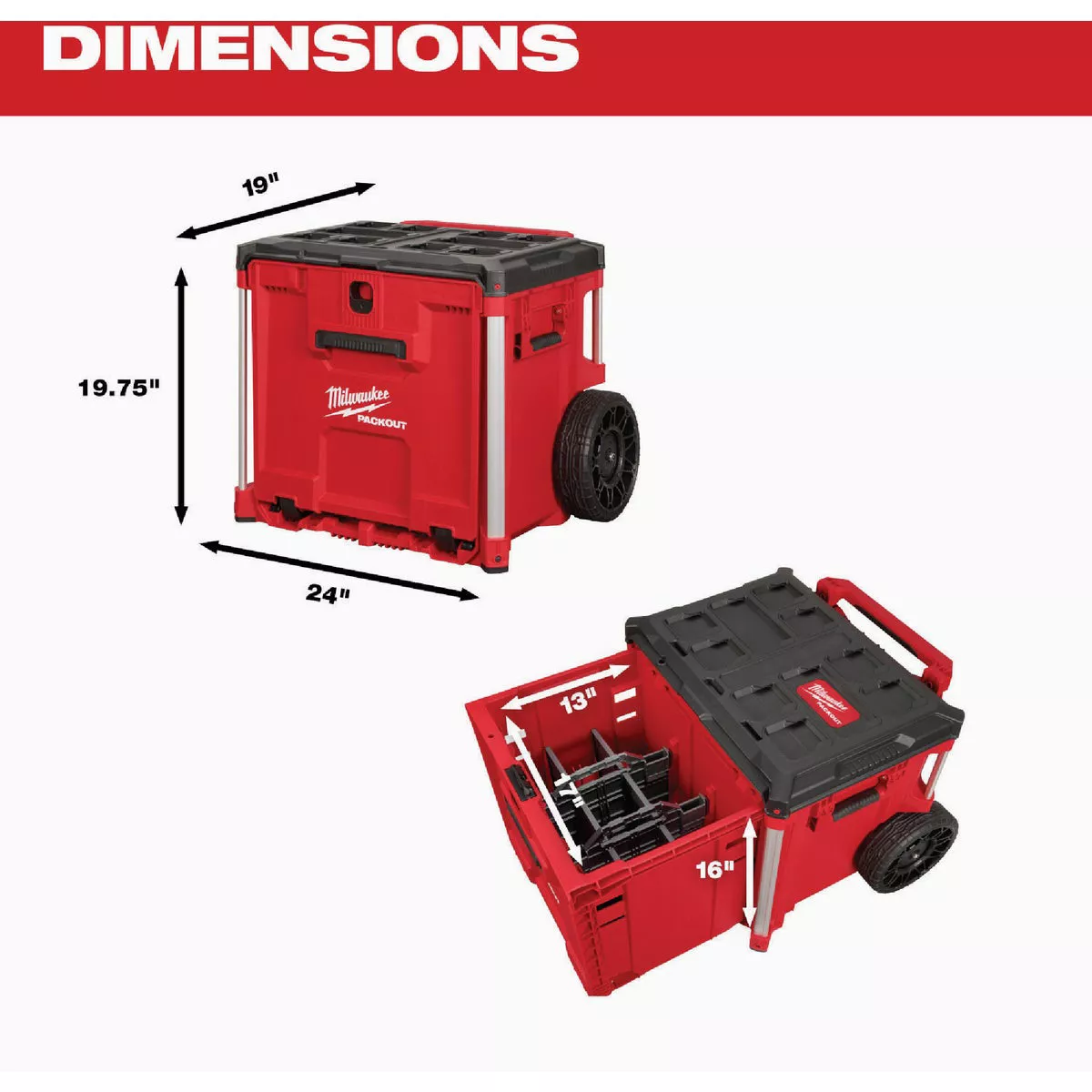 Milwaukee PACKOUT Rolling Drawer Tool Box - photo 5