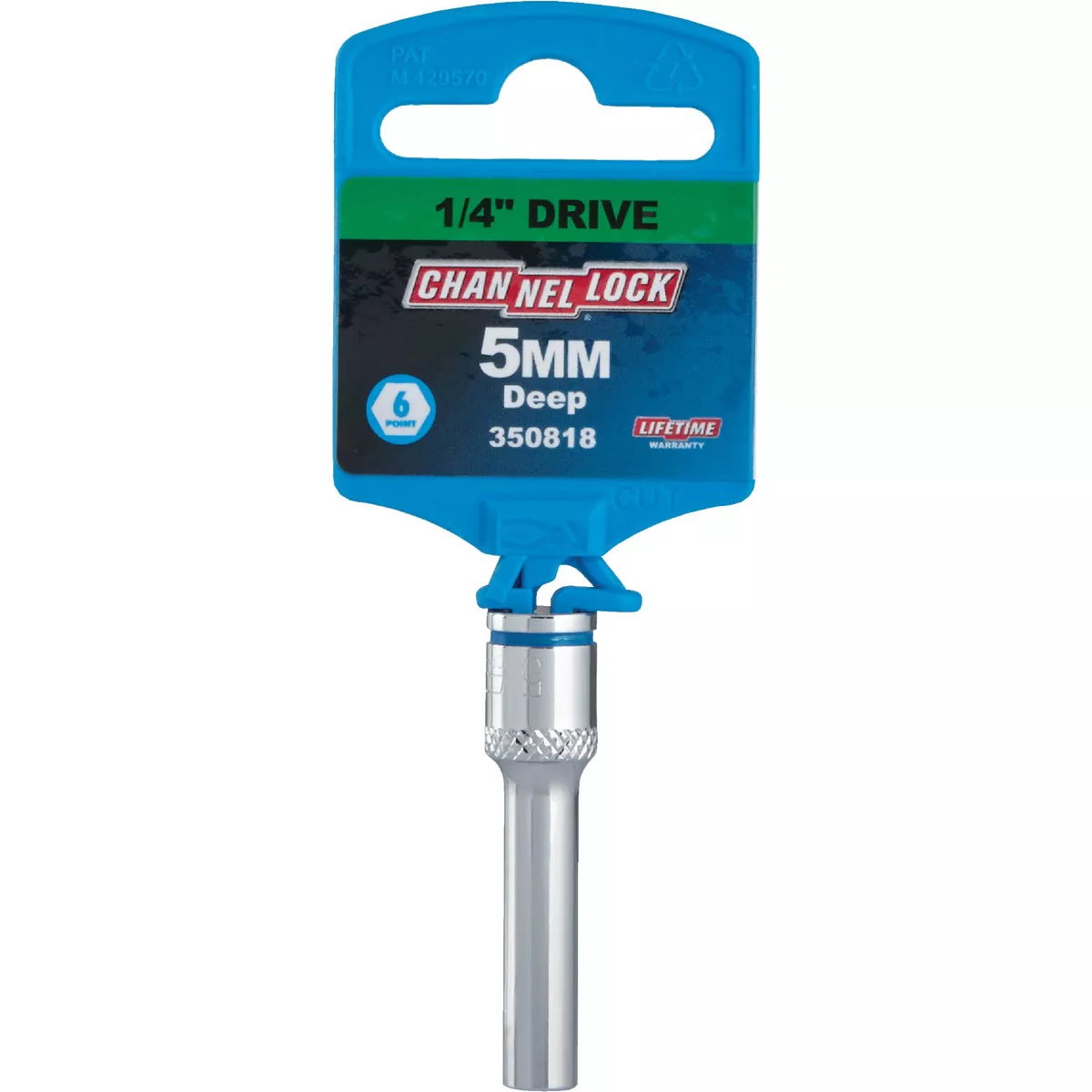 Channellock 1/4 In. Drive 5 mm 6-Point Deep Metric Socket - photo 2