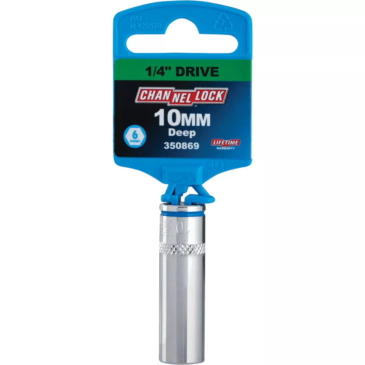 Channellock 1/4 In. Drive 10 mm 6-Point Deep Metric Socket - photo 2