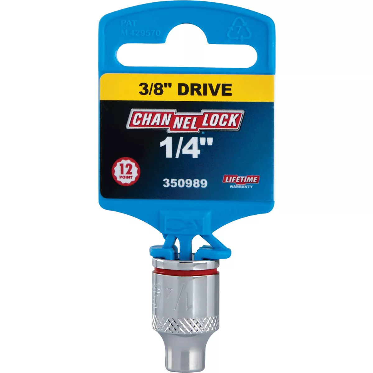Channellock 3/8 In. Drive 1/4 In. 12-Point Shallow Standard Socket - photo 2