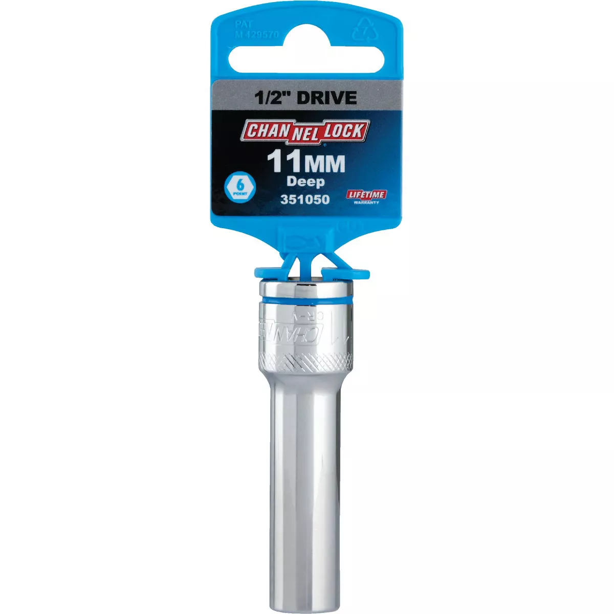 Channellock 1/2 In. Drive 11 mm 6-Point Deep Metric Socket - photo 2