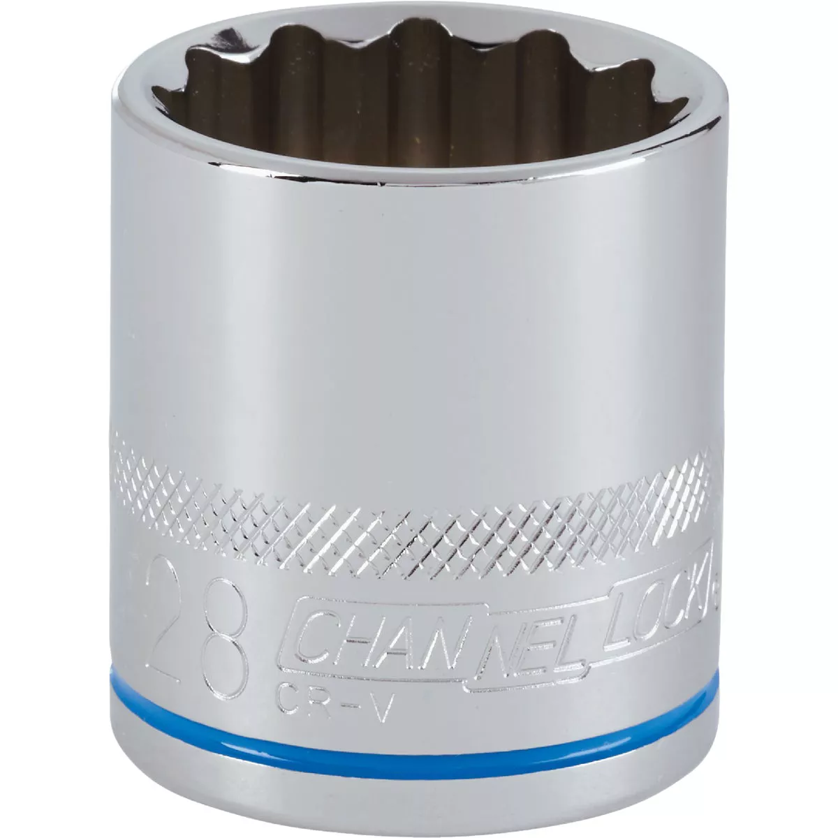 Channellock 1/2 In. Drive 28 mm 12-Point Shallow Metric Socket