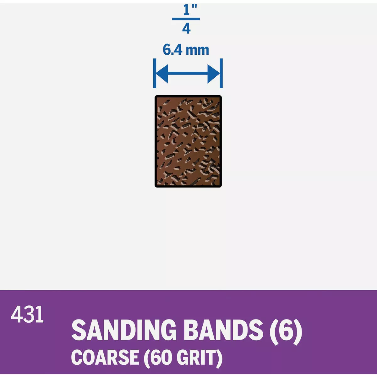 Dremel 1/4 In. 60 Coarse Drum Sander Band - photo 5
