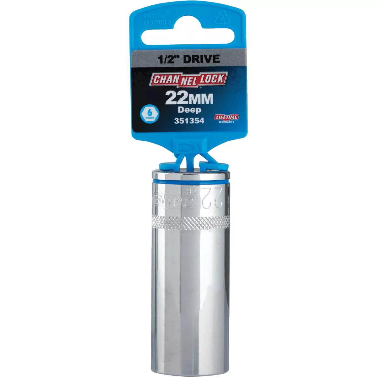 Channellock 1/2 In. Drive 22 mm 6-Point Deep Metric Socket - photo 2