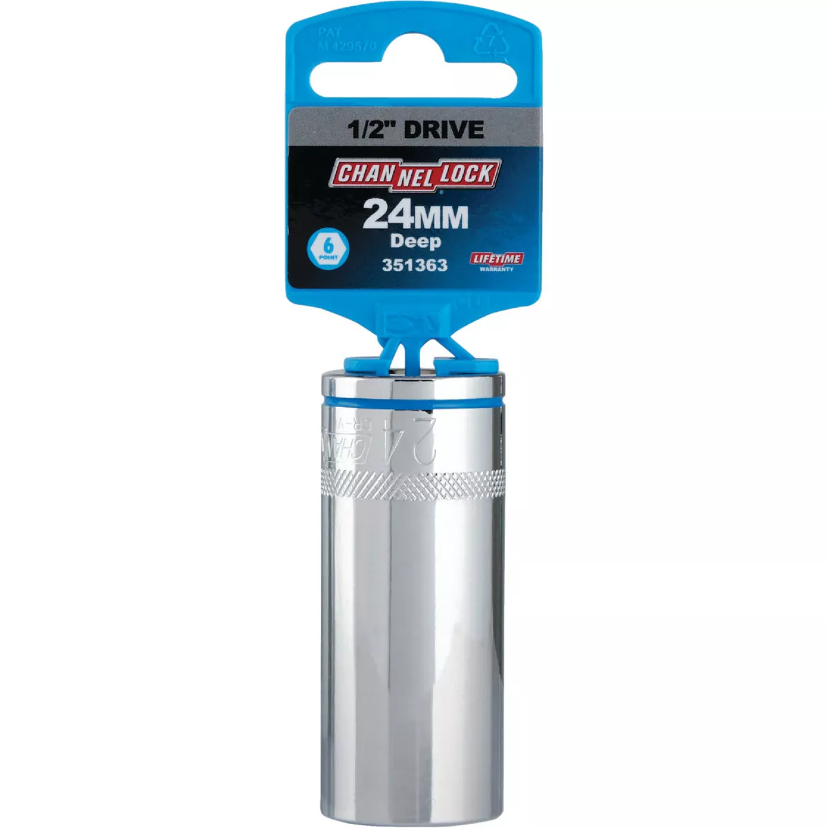 Channellock 1/2 In. Drive 24 mm 6-Point Deep Metric Socket - photo 2