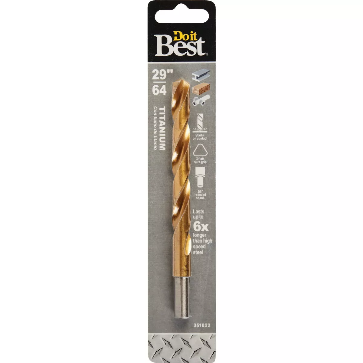 Do it Best 29/64 In. Titanium Drill Bit