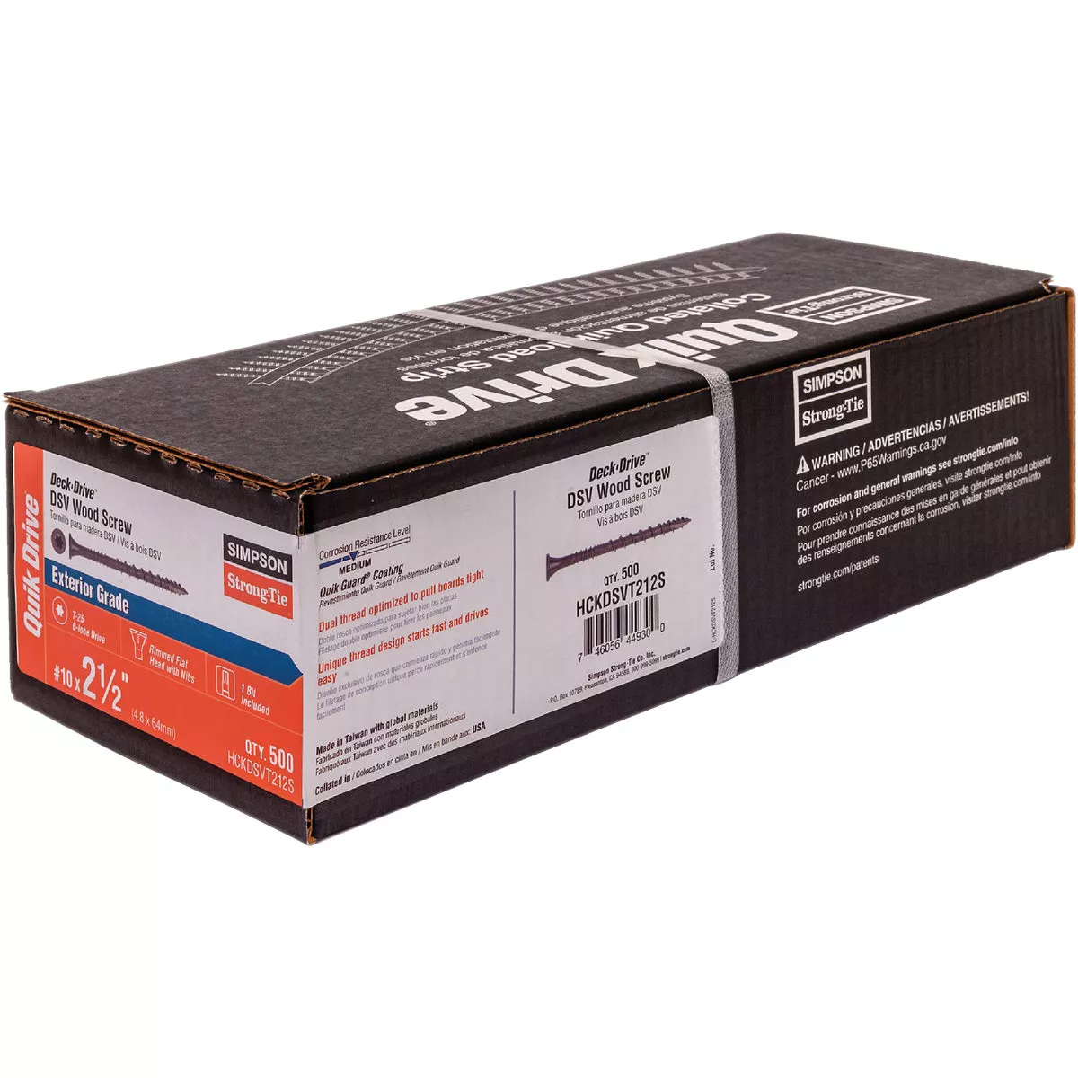 Simpson Strong-Tie Deck-Drive DSV #10 x 2-1/2 In. T25 6-Lobe Tan Collated Deck Screw (500 Ct.) - photo 3