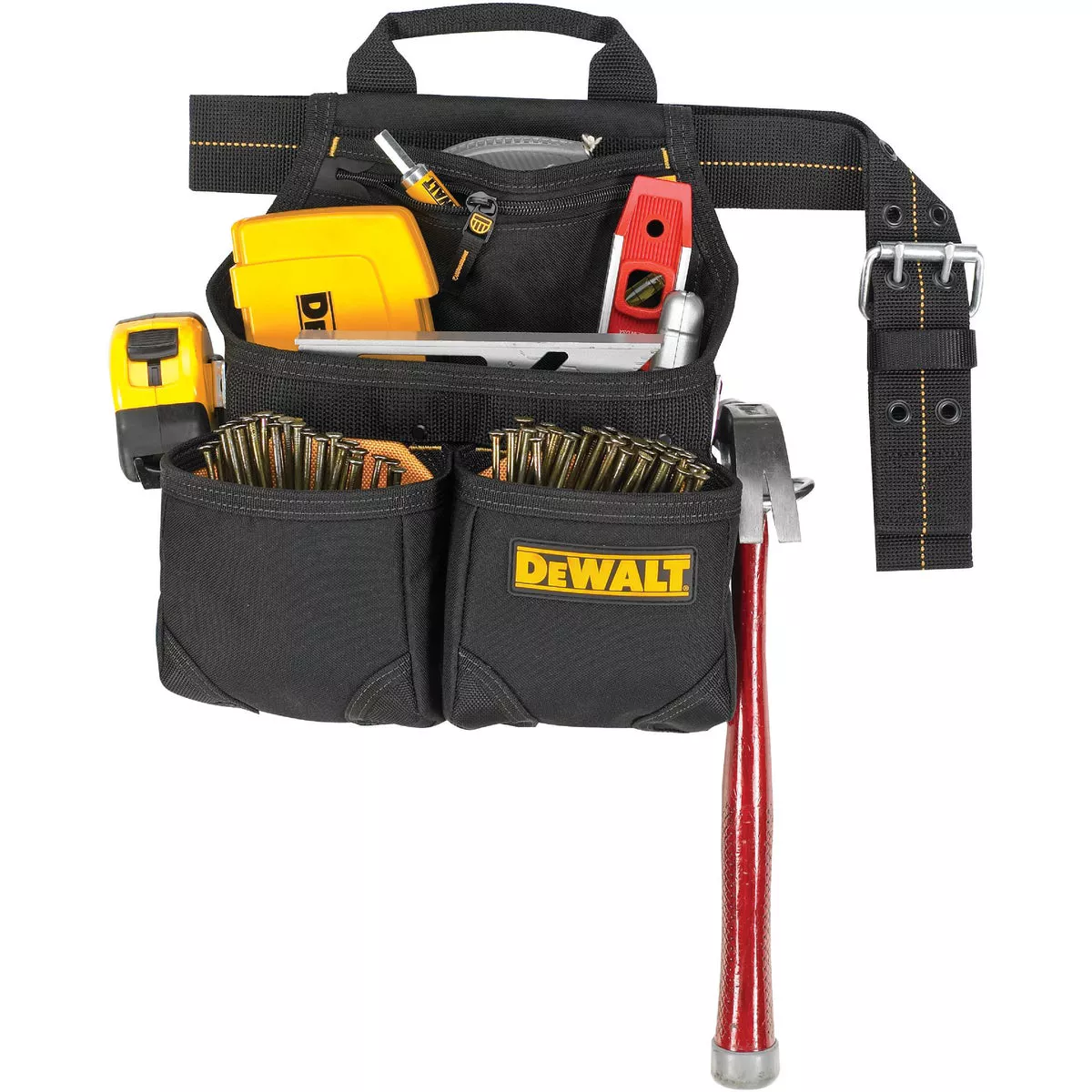 DEWALT 6-Pocket Nylon Framer's Nail & Tool Bag with Belt