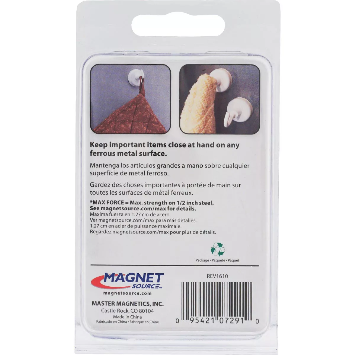 Master Magnetics 1-1/4 in. 14 Lb. Magnet Hooks (2-Pack) - photo 5
