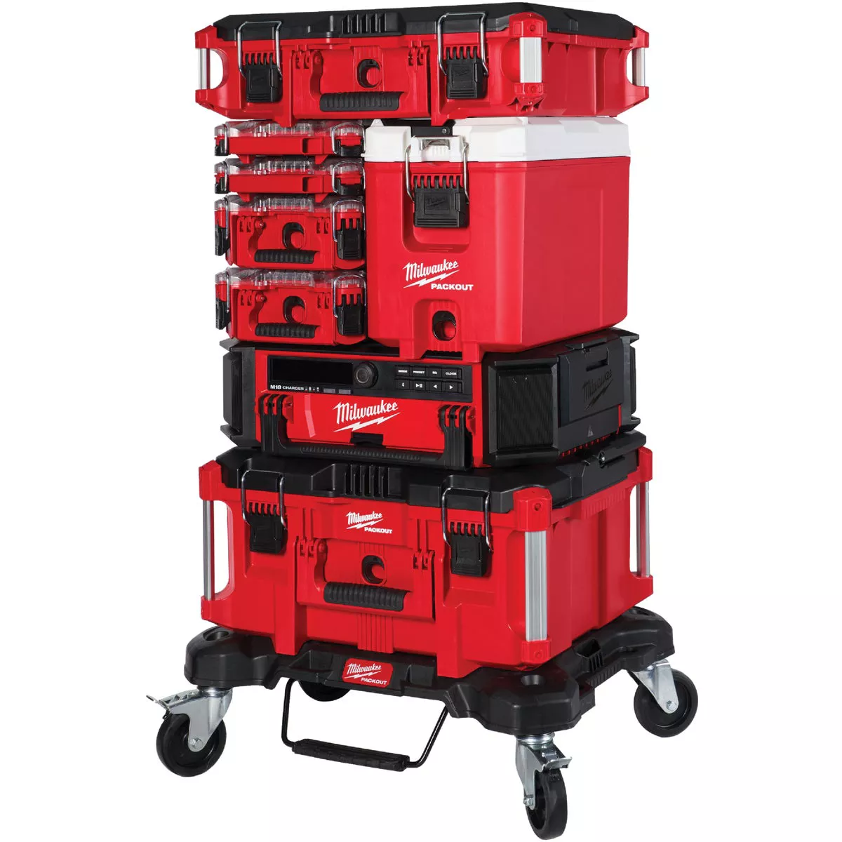 Milwaukee PACKOUT 16 Qt. Compact Cooler, Red/White - photo 2