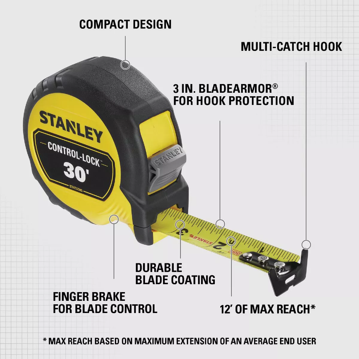 Stanley 30 Ft. Control-Lock Tape Measure - photo 10