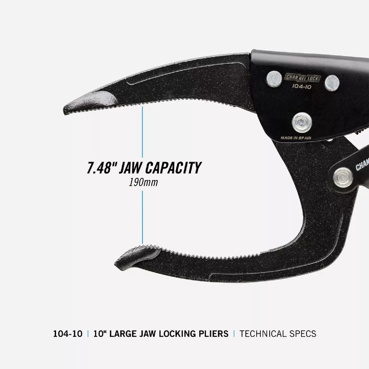 Channellock 10 In. Large Jaw Locking Pliers - photo 4