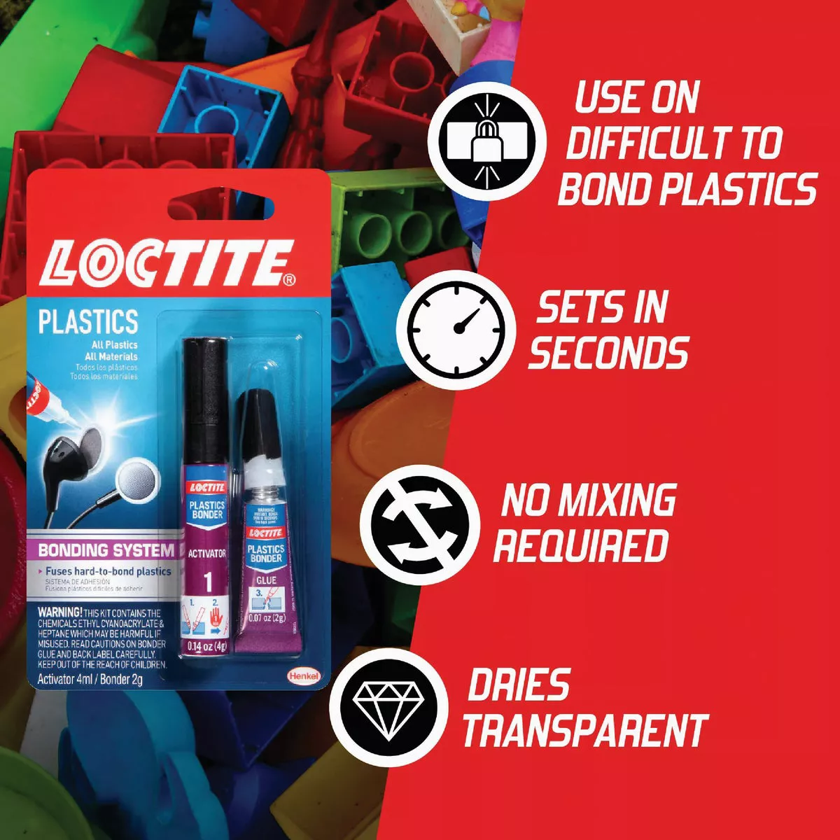 LOCTITE 2 gm Plastic Glue Bonder - photo 3