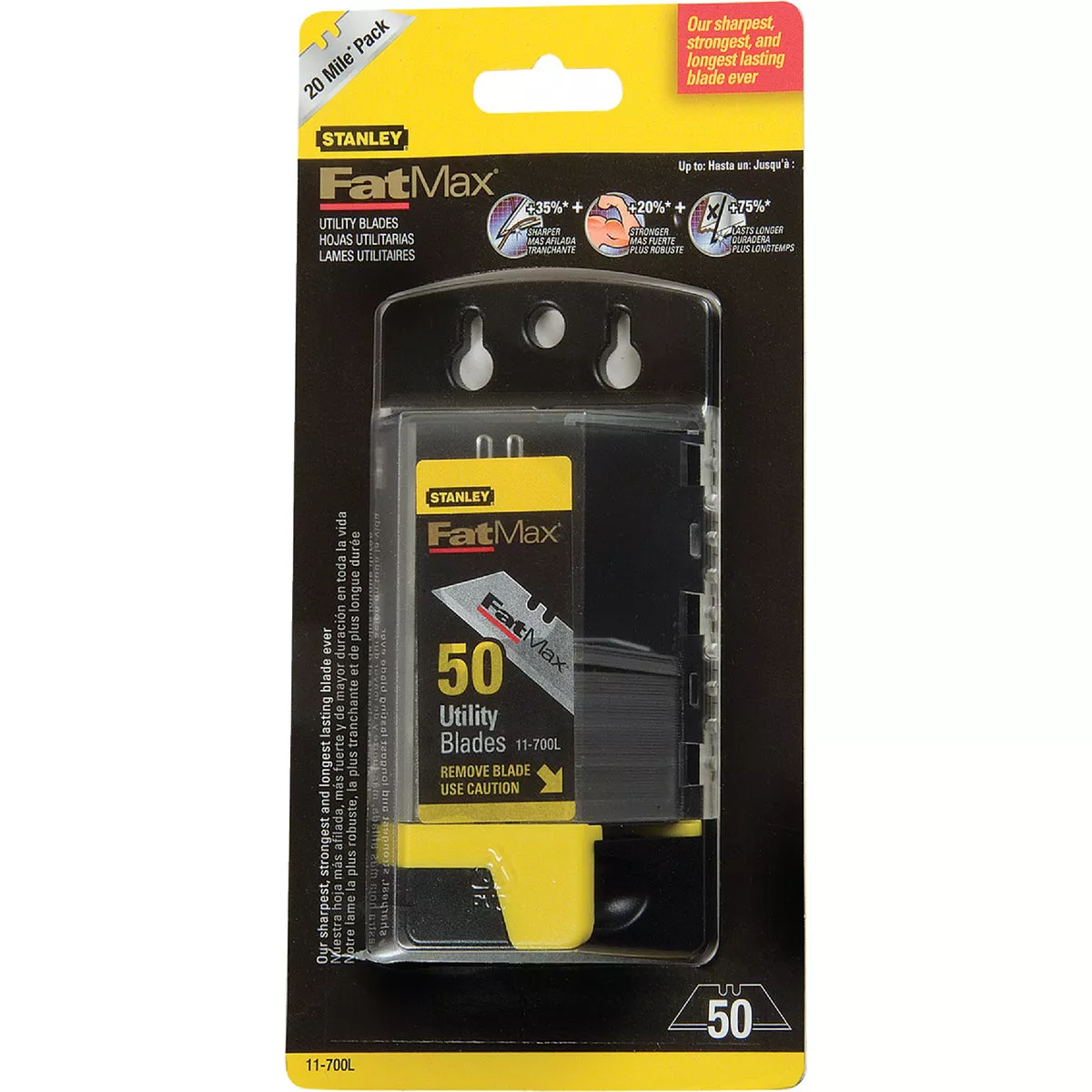 Stanley FatMax 2-Point 2-7/16 In. Utility Knife Blade (50-Pack) - photo 2