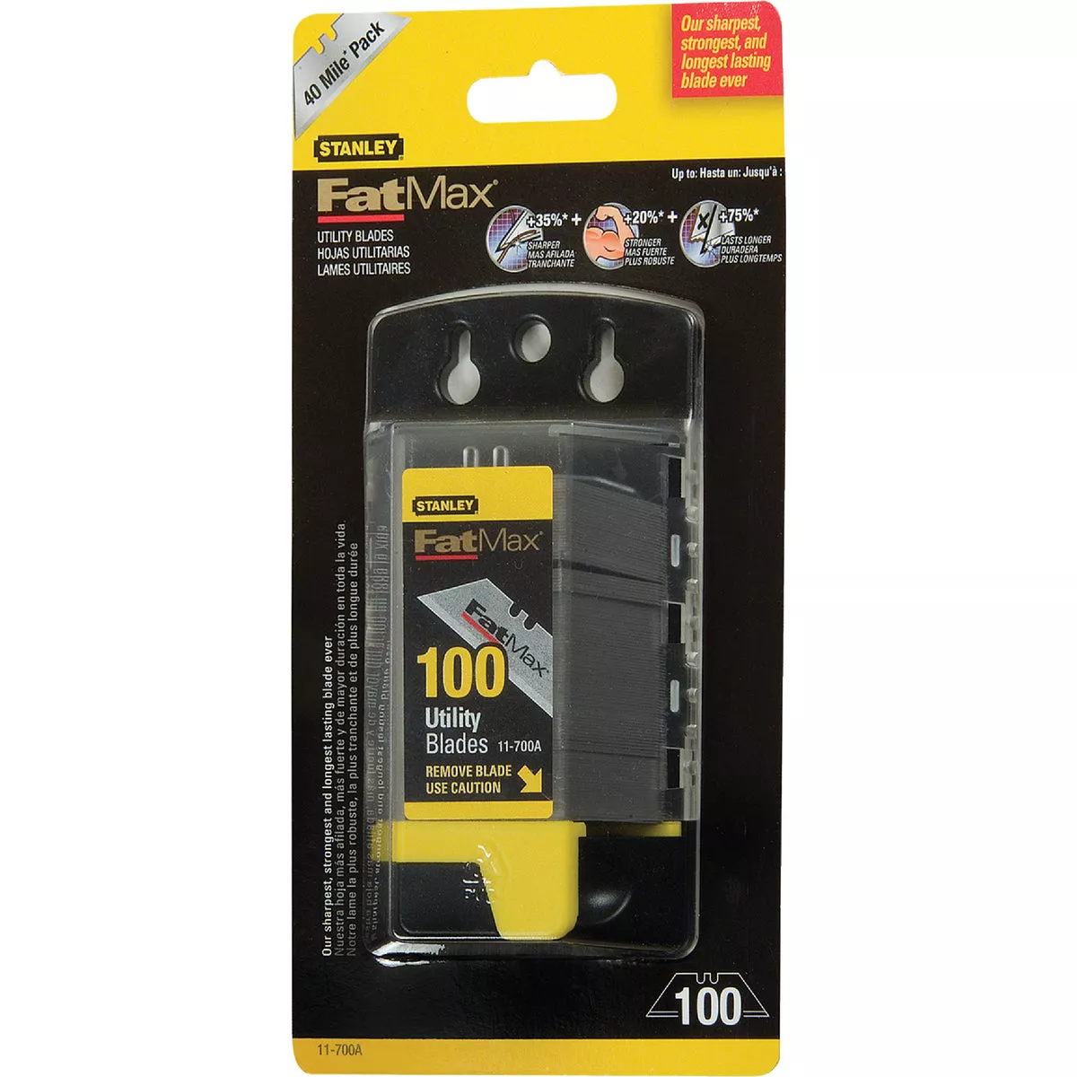 Stanley FatMax 2-Point 2-7/16 In. Utility Knife Blade (100-Pack) - photo 3