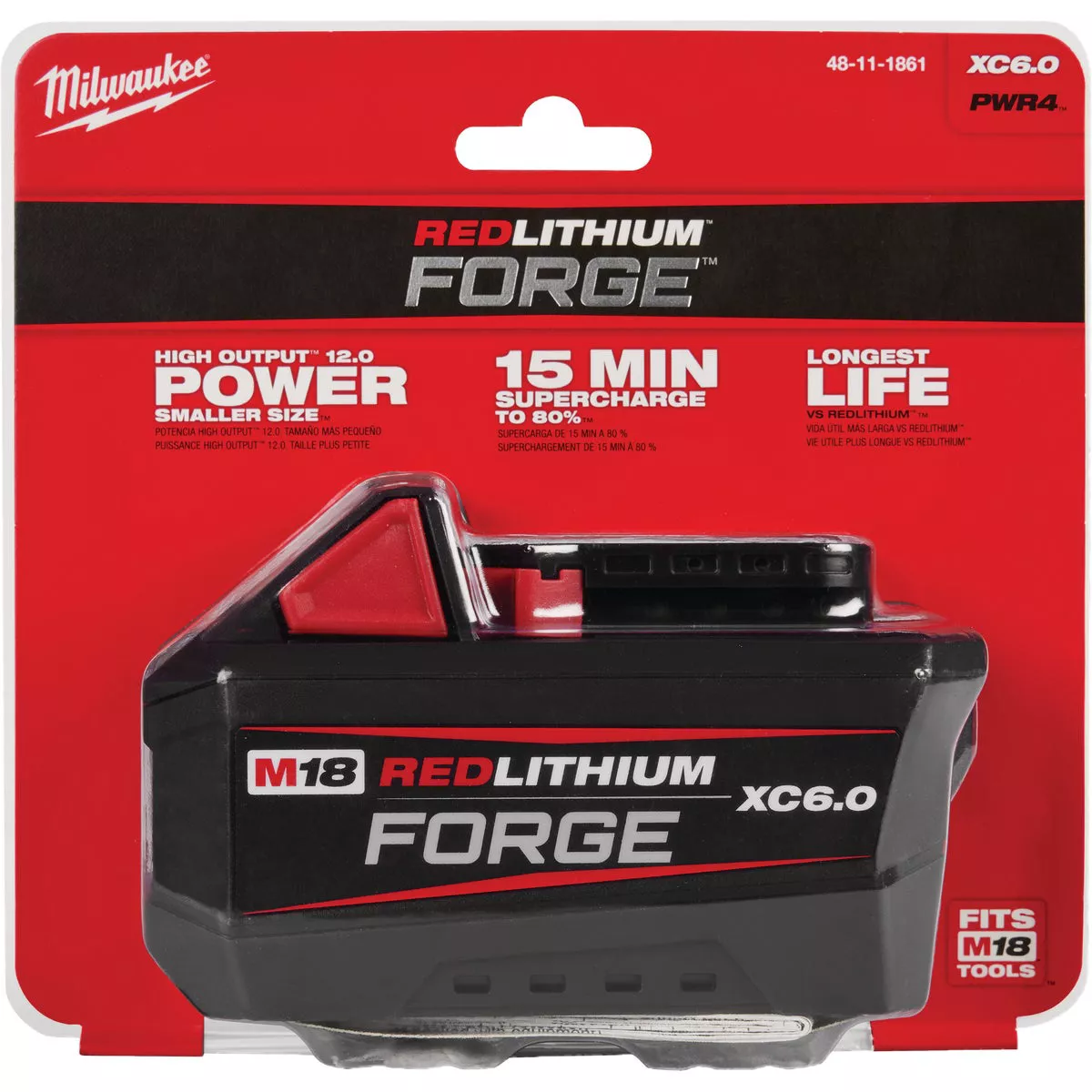 Milwaukee M18 REDLITHIUM FORGE Lithium-Ion High Output XC 6.0 Ah Battery Pack - photo 2