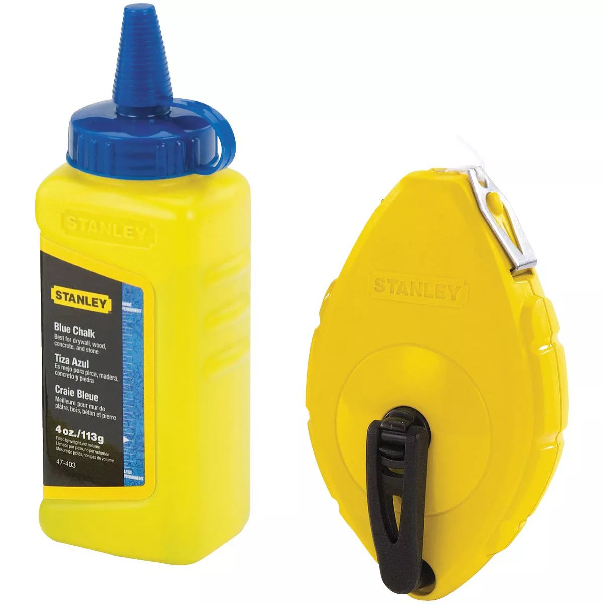 Stanley 100 Ft. Chalk Line Reel and Chalk, Blue - photo 2