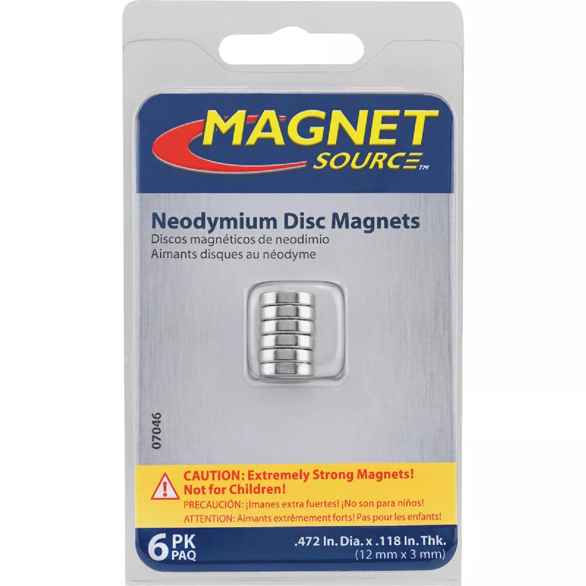 Master Magnetics 0.472 in. Neodymium Disc Magnet (6-Pack) - photo 2