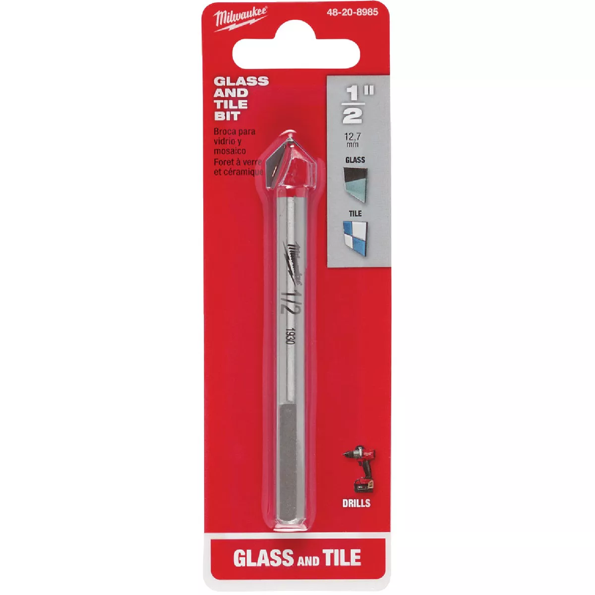 Milwaukee 1/2 In. Glass and Tile Bit - photo 2