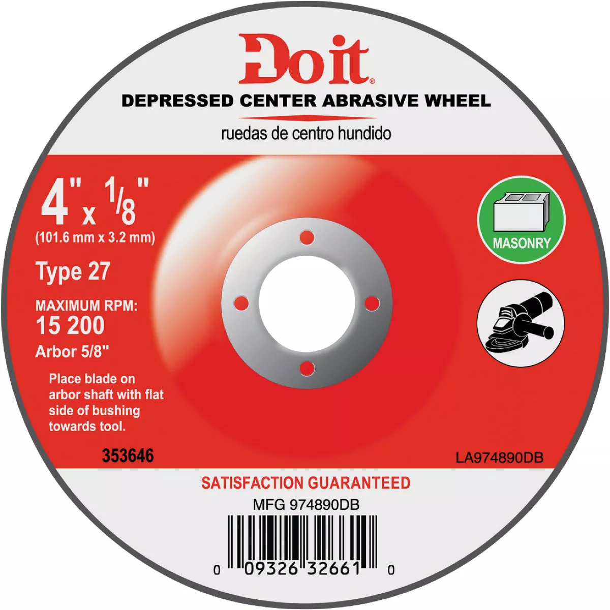 Do it Type 27 7 In. x 5/8 In.-11 Masonry Cut-Off Wheel