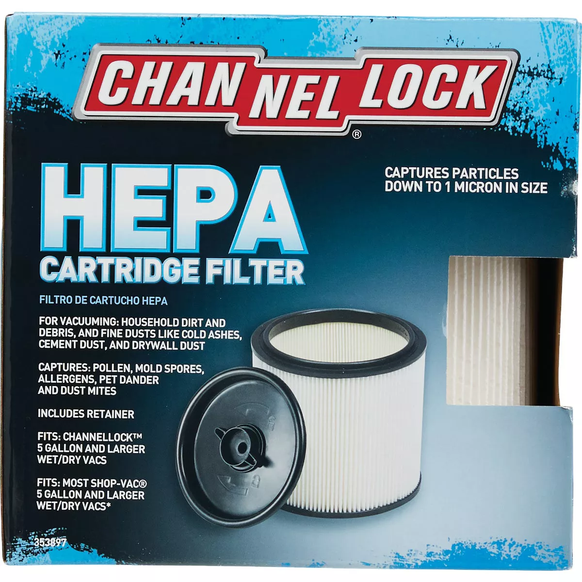 Channellock Cartridge HEPA 5 to 20 Gal. Vacuum Filter - photo 7