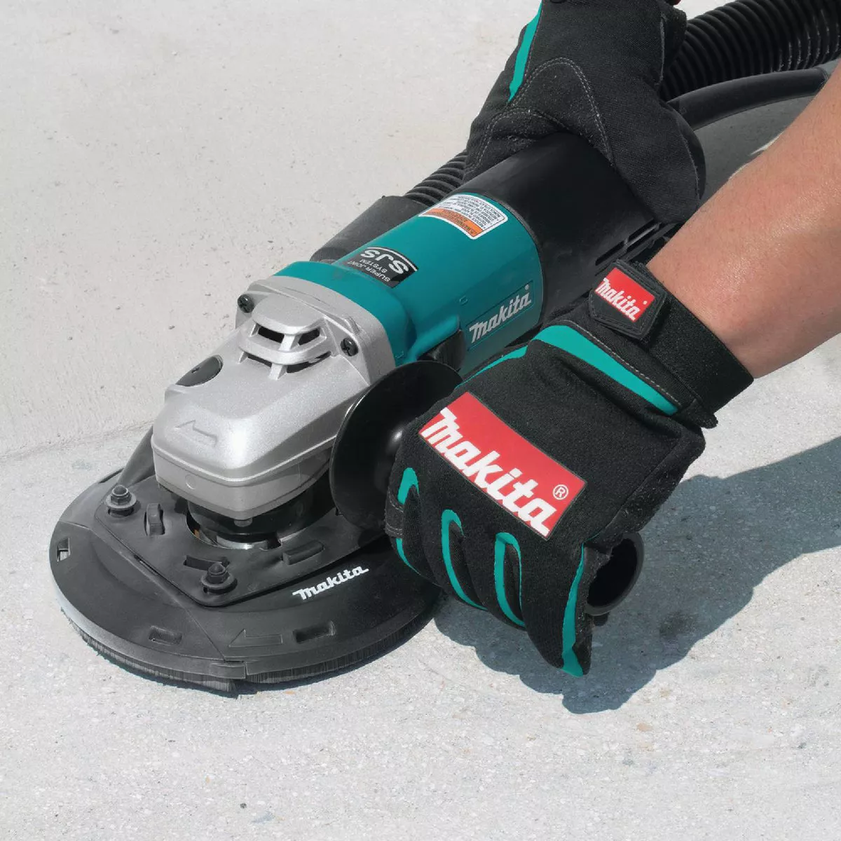 Makita 5 In. 13-Amp SJS High-Power Angle Grinder with Lock On - photo 4