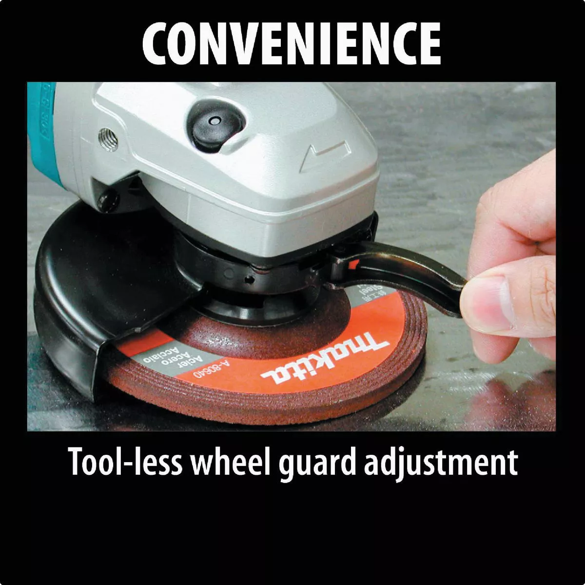 Makita 5 In. 13-Amp SJS High-Power Angle Grinder with Lock On - photo 9