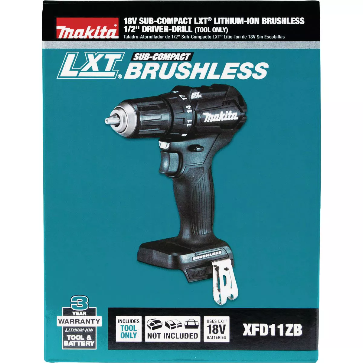 Makita 18 Volt LXT Lithium-Ion 1/2 In. Brushless Sub-Compact Cordless Drill (Bare Tool) - photo 6