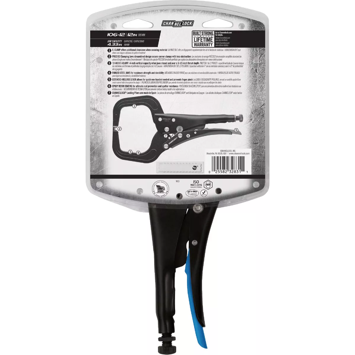 Channellock 12 In. C-Clamp Locking Pliers - photo 5