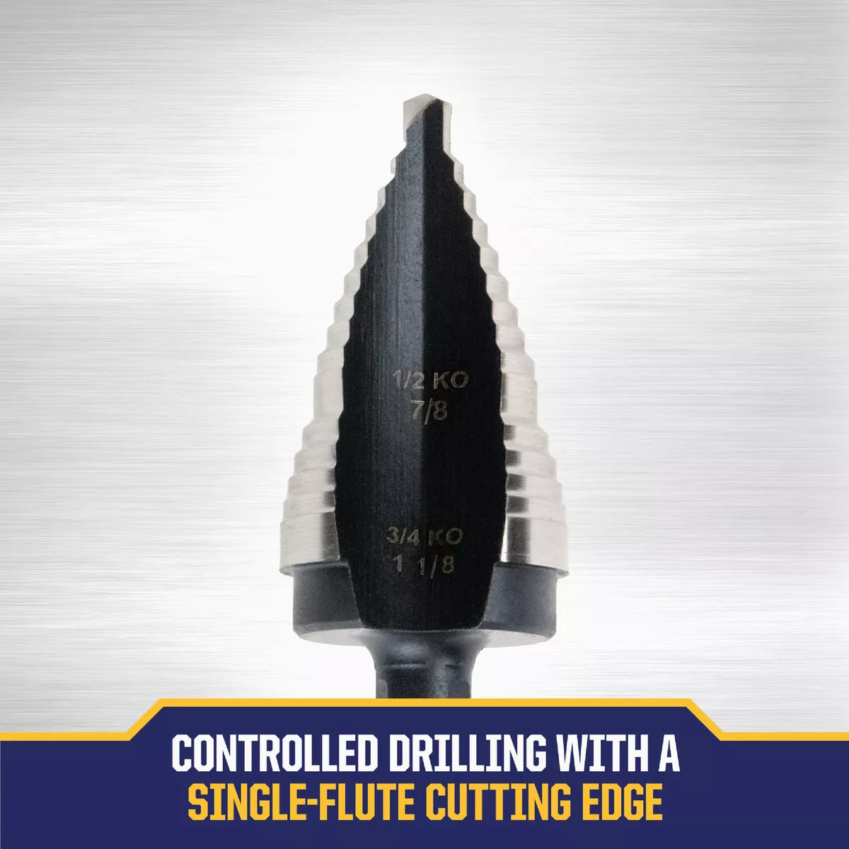 Irwin Unibit 7/8 In. & 1-1/8 In. #9 Step Drill Bit, 2 Steps - photo 4