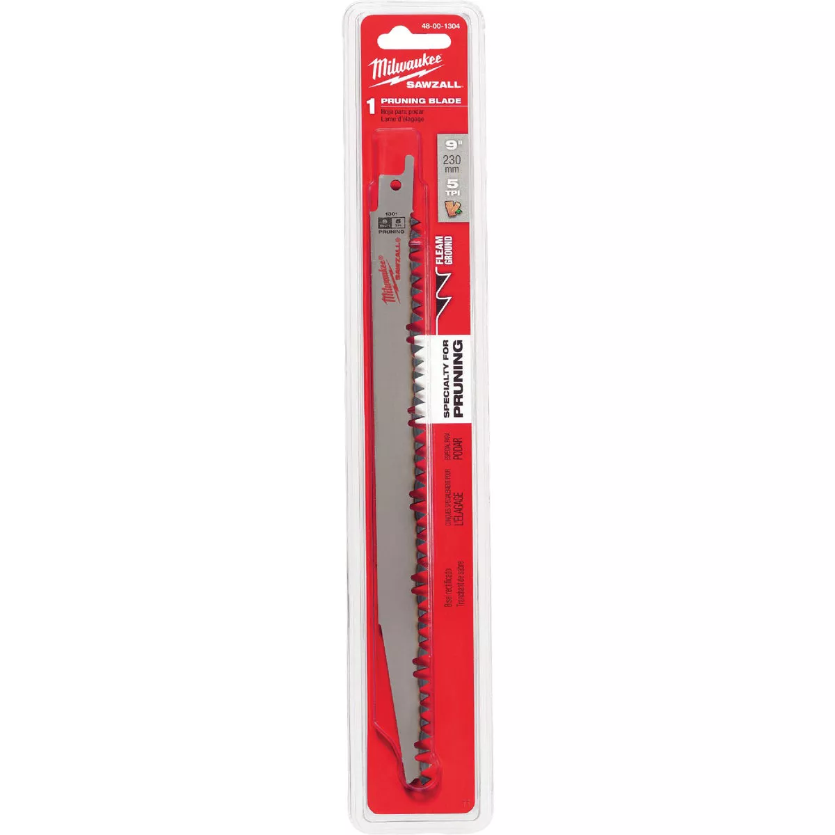 Milwaukee SAWZALL 9 In. 5 TPI Pruning Reciprocating Saw Blade
