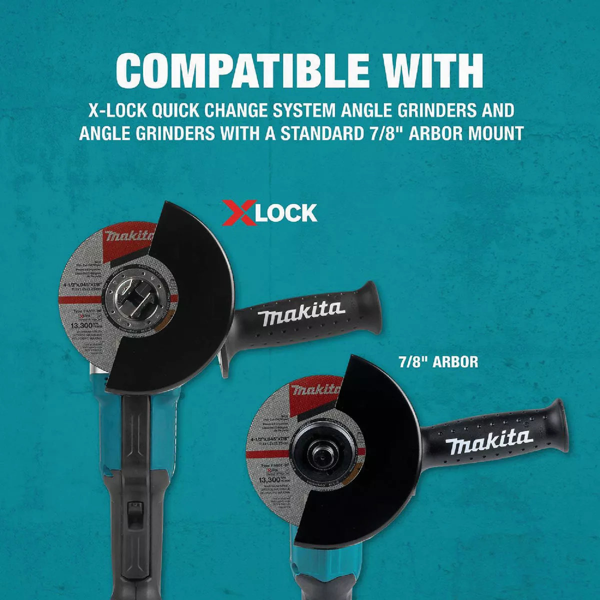 Makita X-LOCK Type 1 5 In. x 0.045 In. x 7/8 In. Metal Thin Cut-Off Wheel - photo 6