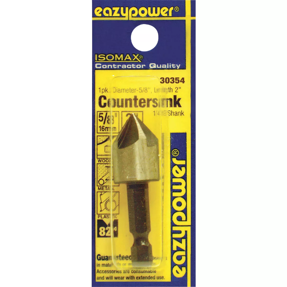 Eazypower 5/8 In. Soft Metal, Wood Countersink