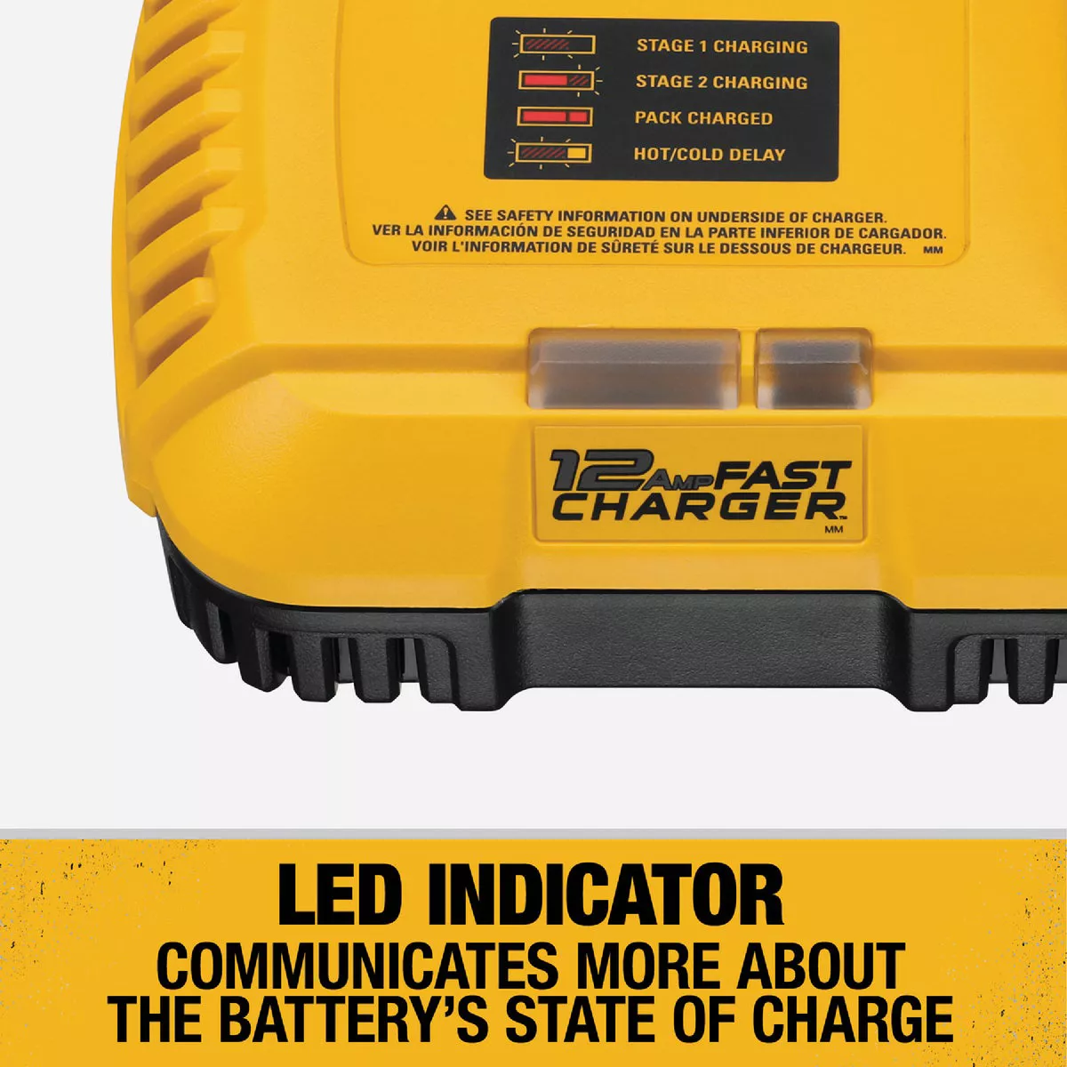 DEWALT 20V/60V MAX 12A Lithium-Ion Fan Cooled Fast Battery Charger - photo 4