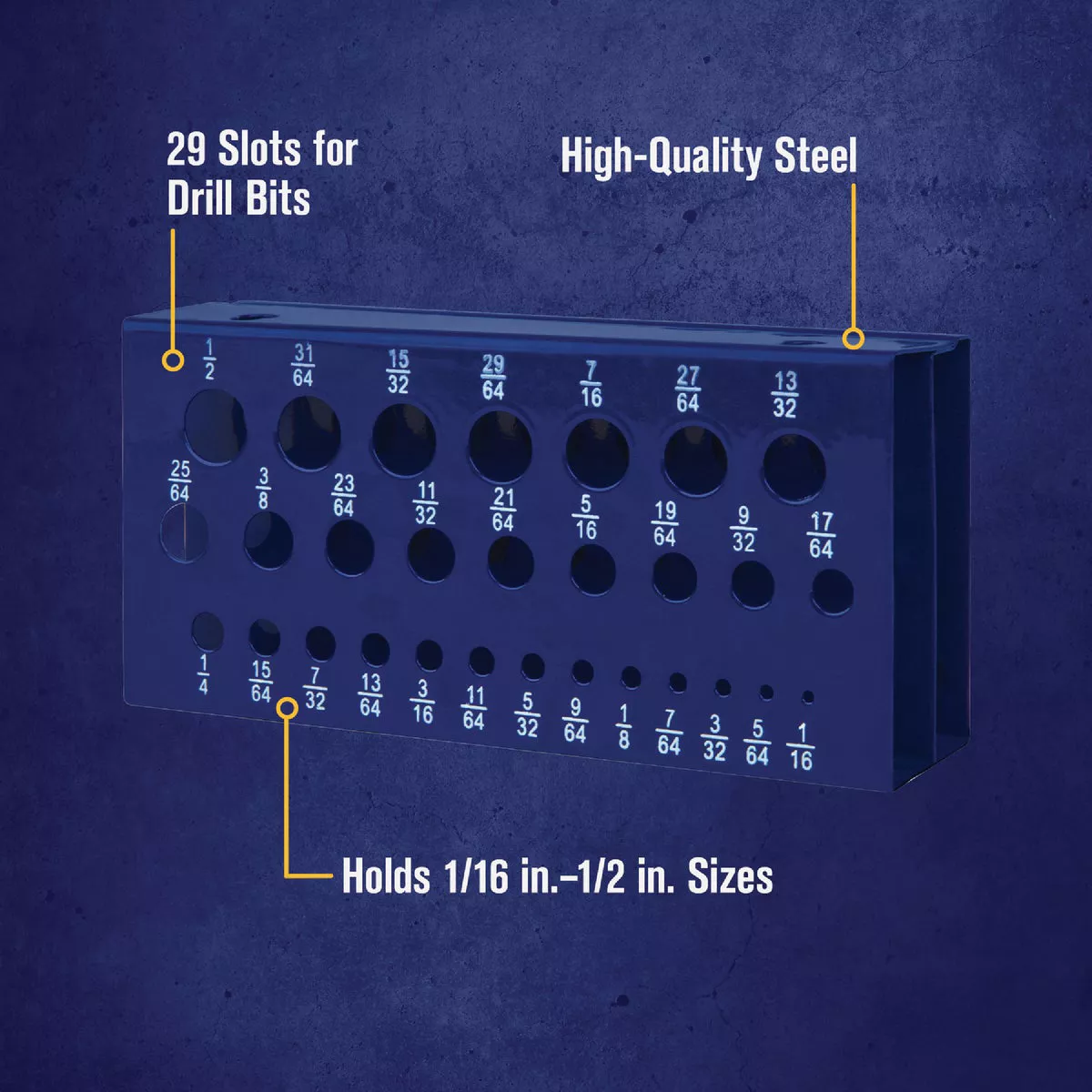 Irwin 1/16 In. to 1/2 In. Range Drill Bit Stand - photo 2