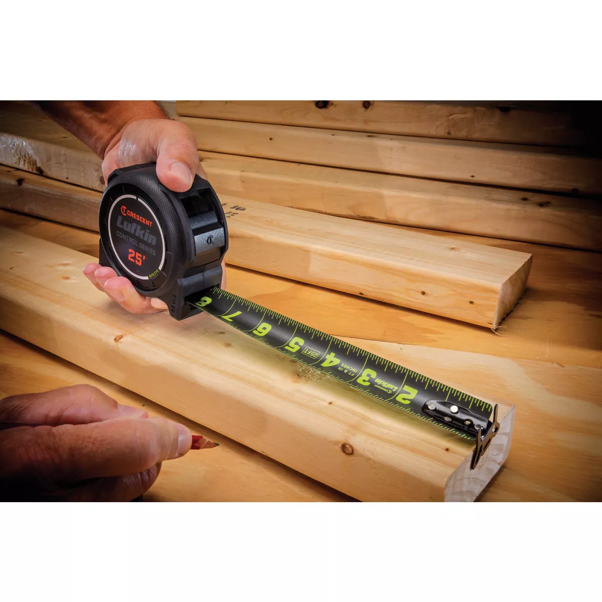 Crescent Lufkin Command Control Series 1-3/16 In. x 25 Ft. Tape Measure with Black Blade - photo 3
