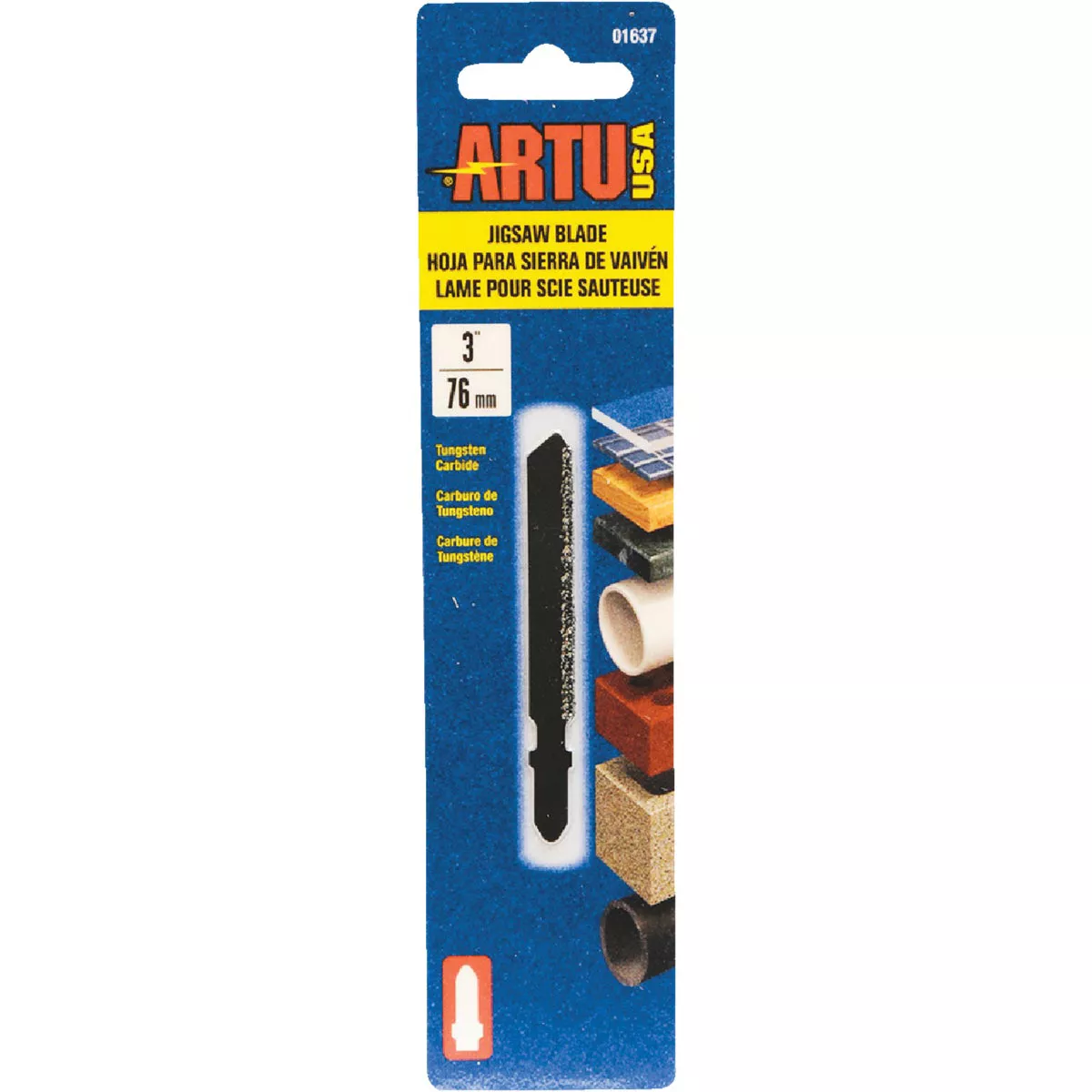 ARTU T-Shank 3 In. Carbide Grit Edge Jig Saw Blade