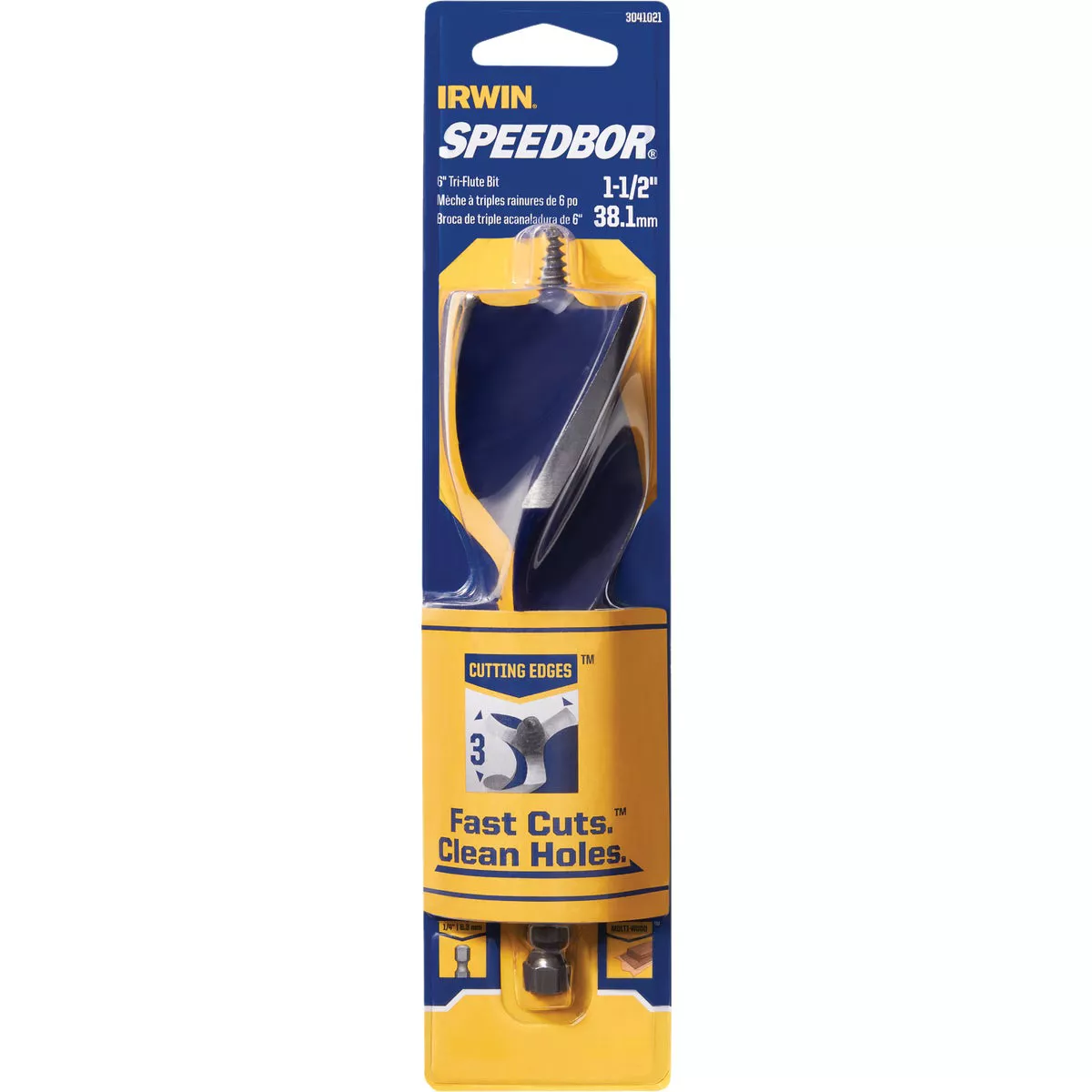 Irwin Speedbor 1-1/2 In. x 6 In. Quick Change Auger Bit - photo 2